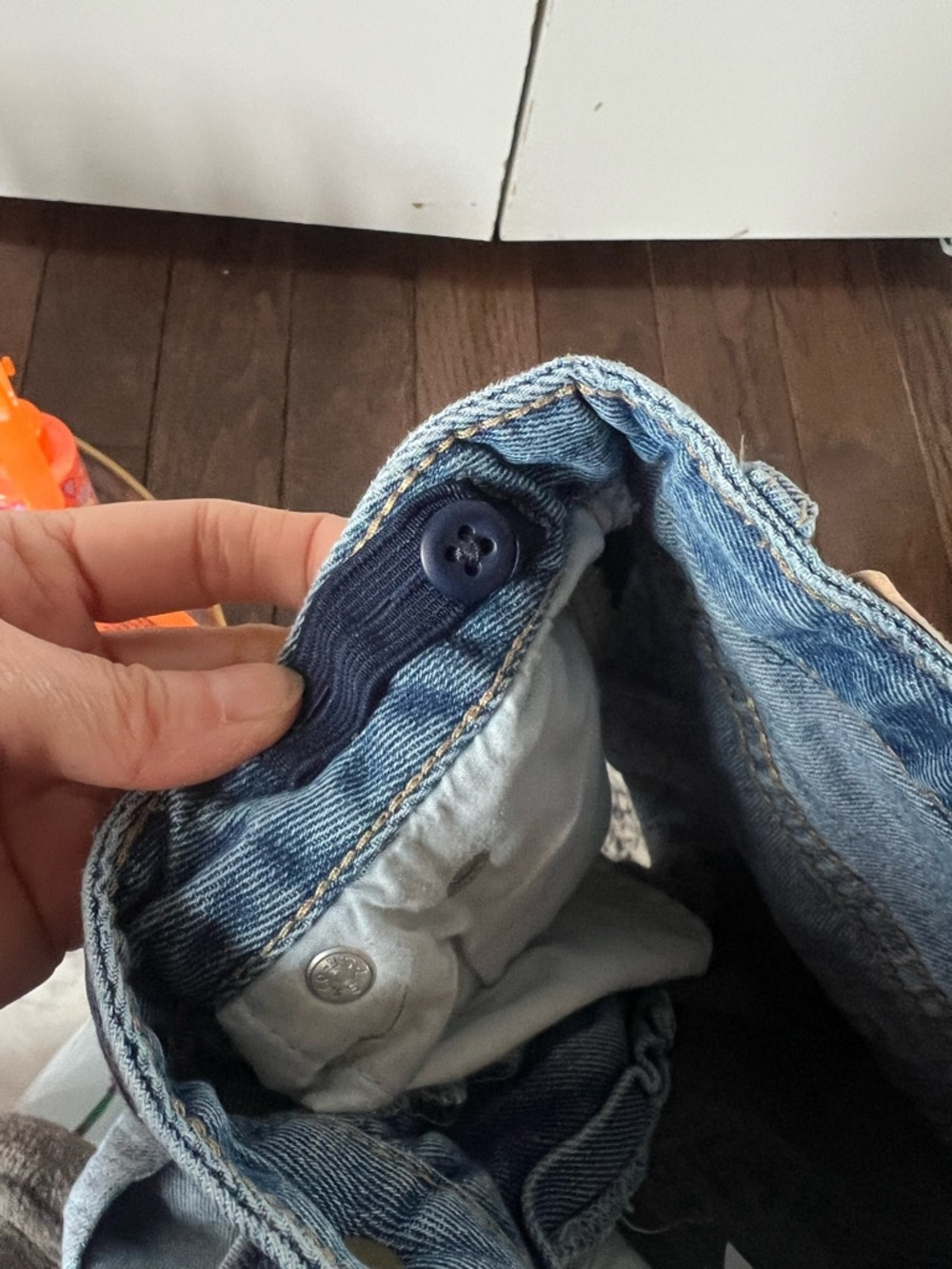 Levi's Light Blue Denim Kids Shorts - Picture 5 of 8